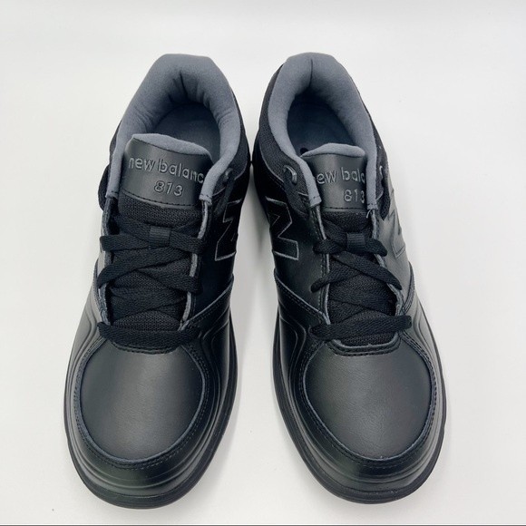 New Balance Women's Black Leather 813 V1 Lace Up Walking Shoes Sneakers 9 - Picture 6 of 13
